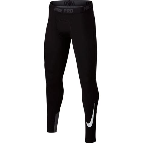 Nike Pro Warm Hose lang black/dark grey/white (Herren)